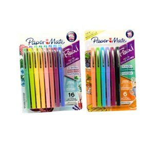 🖊️ Paper Mate Flair! Scented Felt-Tip Pens – 22 Pack Bundle (16-Pack + 6-Pack)